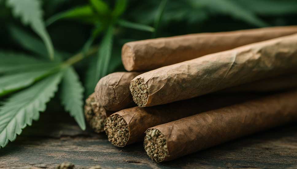 Herbal tobacco alternatives for joints including lavender, sage, rosemary, and catnip