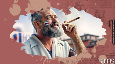 Giuseppe unusual admiration cannabis smoking Sampdoria Genoa italy