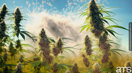 natural pollination a cannabis field with natural pollination